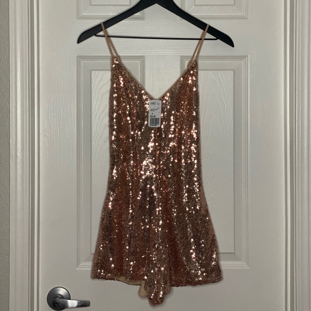 Rose Gold Sequin Romper
